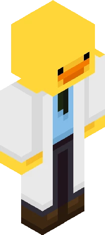 Scientist Duck Minecraft skin preview