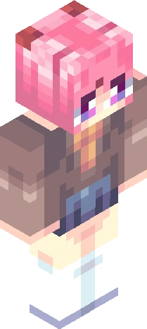 Natsuki - DDLC Minecraft skin preview