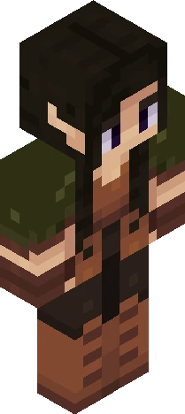 Dark Elf Minecraft skin preview