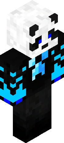 Dark Blue Panda Mage Minecraft skin preview
