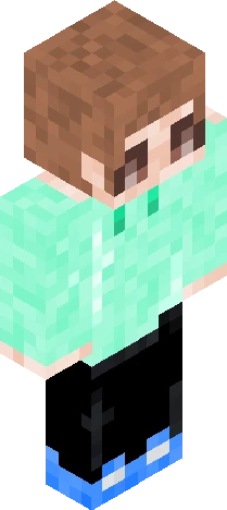 Teal Hoodie Minecraft skin preview