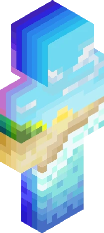 Beach at sunrise/sunet Minecraft skin preview