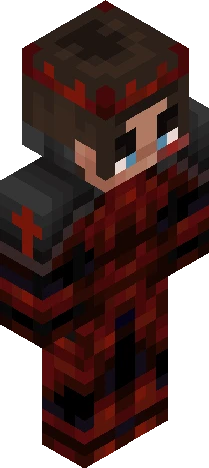 blood stained. //with crown Minecraft skin preview