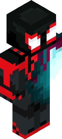 MIles morales ( venom punch realistic ) Minecraft skin preview