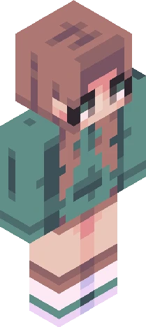 cyan Minecraft skin preview