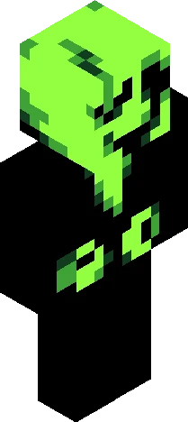Doctor W.D. Gaster but Green Minecraft skin preview
