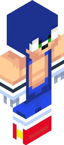 Sonic Minecraft skin preview
