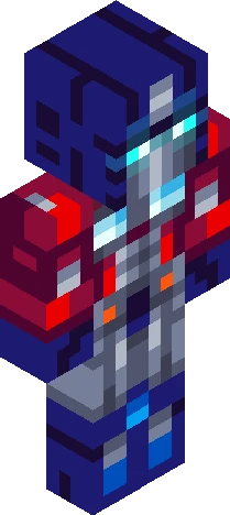 Optimus Prime Minecraft skin preview