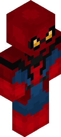Slight Redesign of my Spider-Man Minecraft skin preview