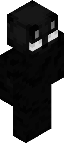 Black cat skin Minecraft skin preview