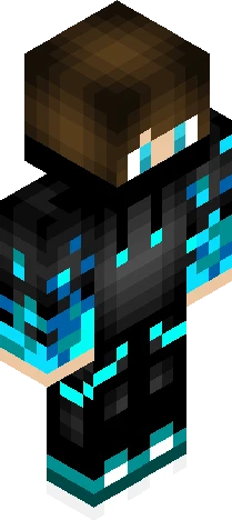Cyan Gamer Minecraft skin preview