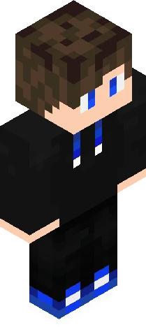 Blue Gamer Minecraft skin preview