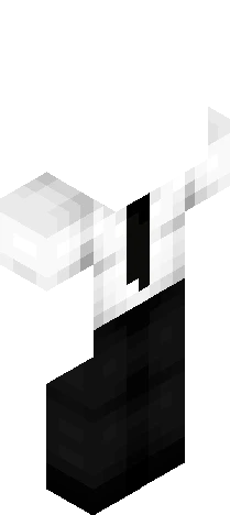 OB ~ Short White T-Shirt w/ Tie And Jeans Minecraft skin preview