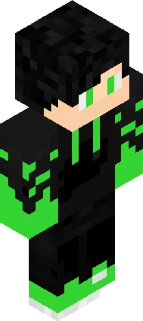 Green kinght Minecraft skin preview