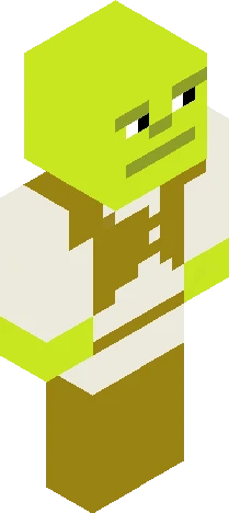 Simplified Shrek Minecraft skin preview