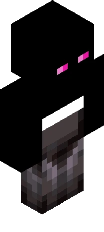 enderman wearing netherite armor Minecraft skin preview