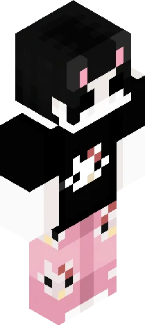 Hello Kitty emo Minecraft skin preview