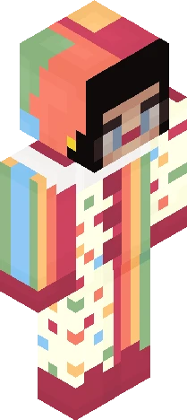 girl clown costume Minecraft skin preview