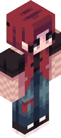 red Minecraft skin preview