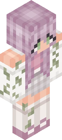 Flower Pastel girl Minecraft skin preview