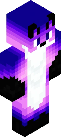 Purple Aurora Fox Minecraft skin preview