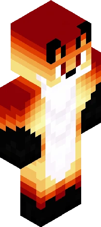 Red Flame Fox Minecraft skin preview