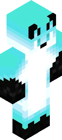 Green Icy Fox Minecraft skin preview
