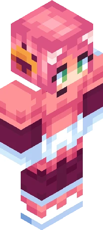 Pink deltarune Minecraft skin preview