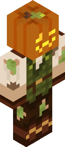 Jack o' Lantern Head Minecraft skin preview