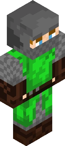 Green Knight Full Helmet Minecraft skin preview