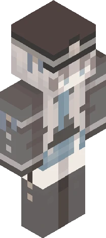 silver Minecraft skin preview