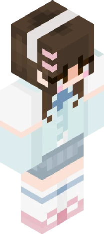 matching school uniform Minecraft skin preview