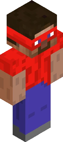 Steve super red Minecraft skin preview