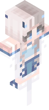 Blue demon girl (custom by weeetch) Minecraft skin preview