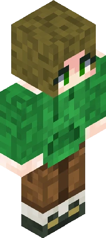 Creeper hoodie girl Minecraft skin preview