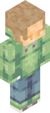 Boy In Pale Green Hoodie Minecraft skin preview