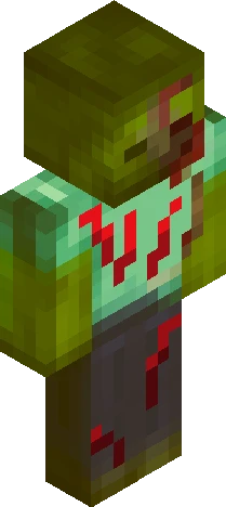 realistic zombie Minecraft skin preview