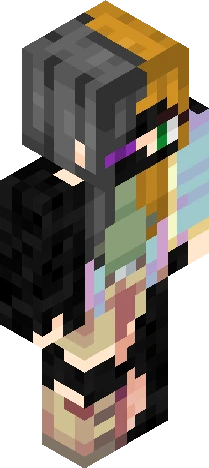 Endervirus girl Minecraft skin preview