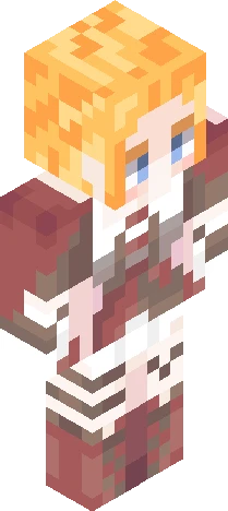 golden blonde red riding hood Minecraft skin preview