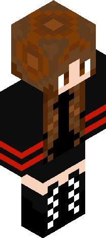 alt heart red (brown hair, brown eyes) Minecraft skin preview