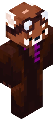Purp Red Panda Minecraft skin preview