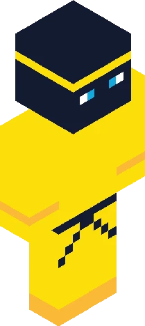 Pacninja locked in Minecraft skin preview