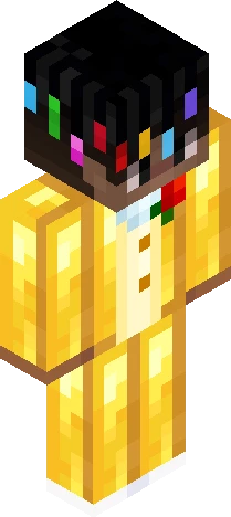 KHNC Gold Suit Minecraft skin preview