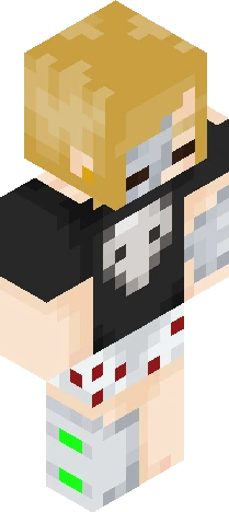 Sleepy Cyborg Girl Minecraft skin preview