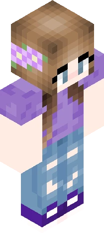 plain lily Minecraft skin preview