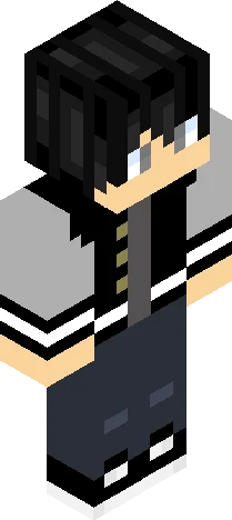 Black Varsity Jacket Minecraft skin preview