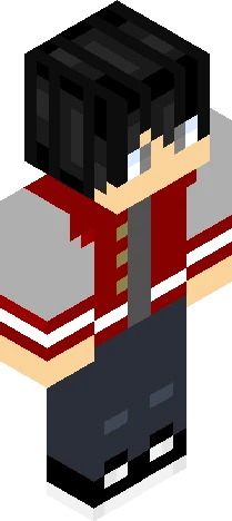 Red Varsity Jacket Minecraft skin preview
