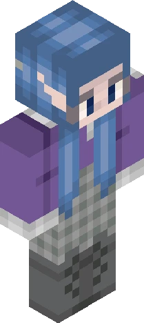 purple sweater girl Minecraft skin preview