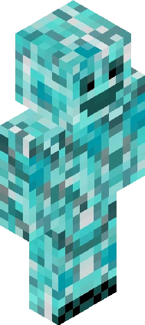 blue creeper! Minecraft skin preview