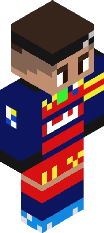 Visca barca Minecraft skin preview